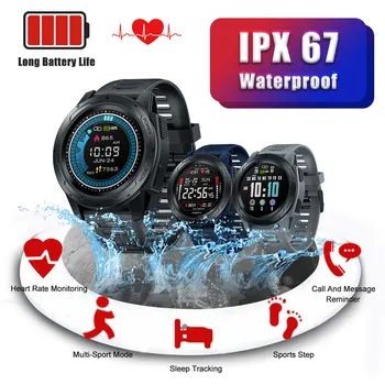 

Smart wristband Bluetooth 4.0 1.3" Touch Screen Long Standby Time Message Reminder IP67 Waterproof Compatible For Android iOS