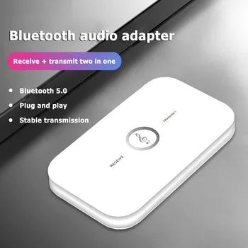 

2020 Bluetooth 5.0 Transmitter Receiver Wireless 3.5mm AUX Stereo Music Audio Speaker Adapter for PC Computer TV