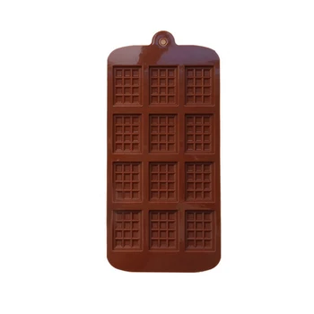 

12 Even DIY Chocolate Chip Mold Silicone Waffle Mould Non-stick Kitchen Bakeware Candy Protein Engery Bar Silicone Break Apart