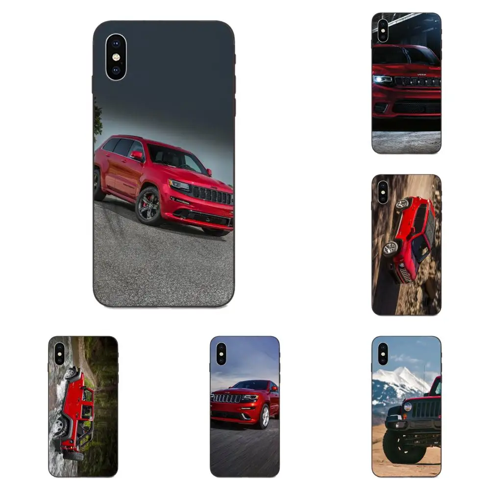 Цветной дизайнерский чехол для мобильного телефона красный Jeep Wrangler Suv Sport Apple iPhone X