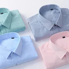 Деловые мужские рубашки с длинным рукавом из бамбукового волокна Camisa, Dobby напечатаны однобортные профессиональные рубашки ткань высокого качества