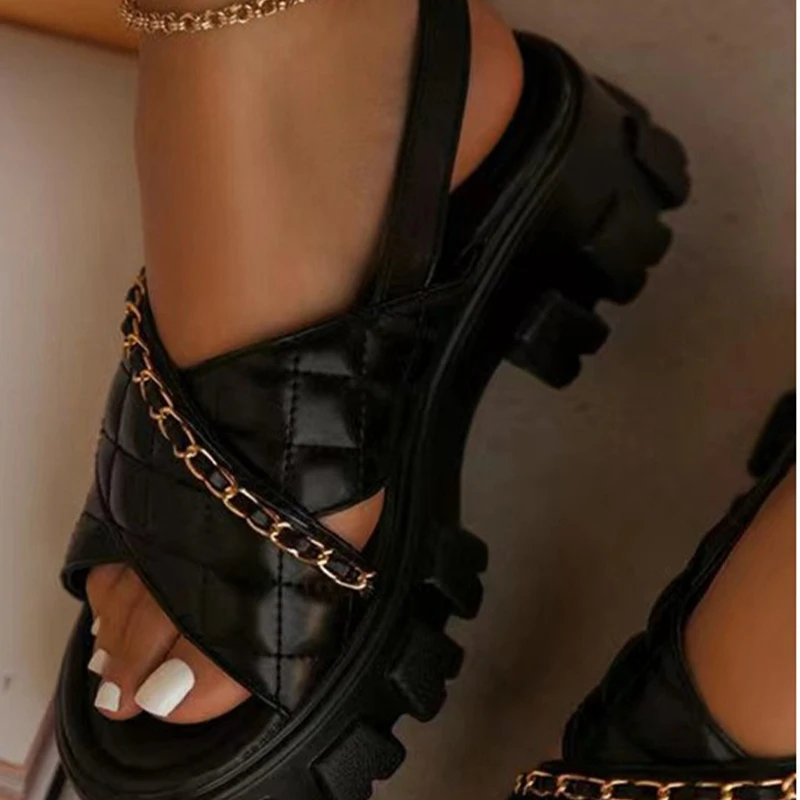 chunky platform sandals