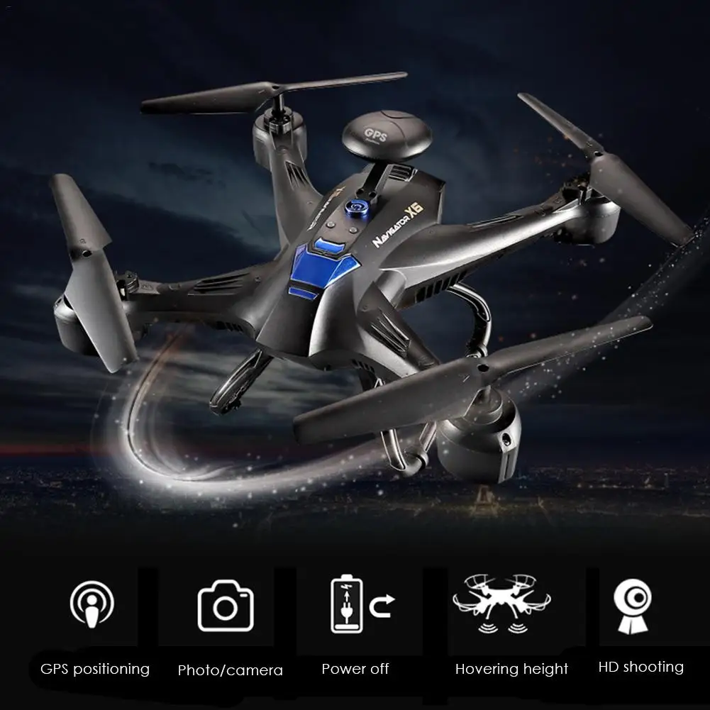 

GPS Drone Automatically Return When Power Off WiFi Real-time Transmission 720p Camera Video Remote Control Drone