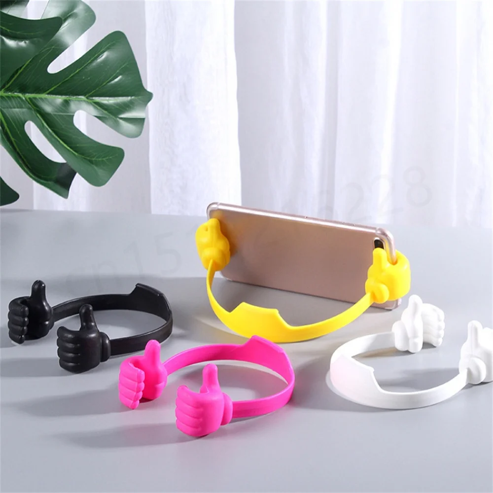 OK Stand Mobile Phone Thumb Stand Universal Desktop Stand Fixed Lazy Creative Stand Adjustable Plastic Hand Holder for iPhone cell phone holder for car