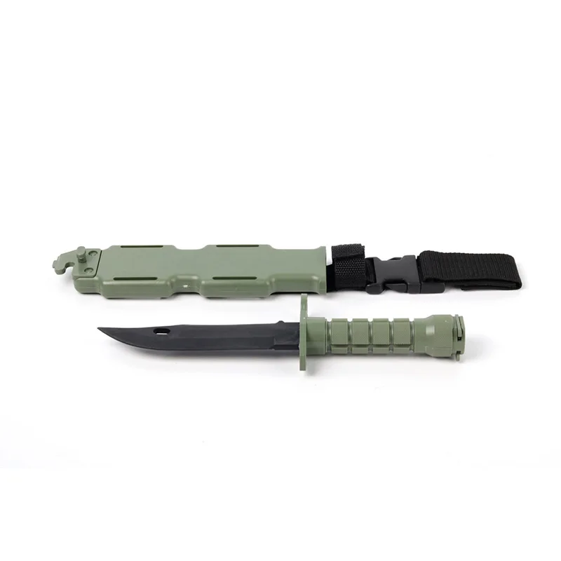 Element M9 страйкбол резиновый штык Тактический тренировочный кинжал Косплей пластмассовый нож охотничий резиновый тренировочные ножи моделирование - Цвет: CY337-FG