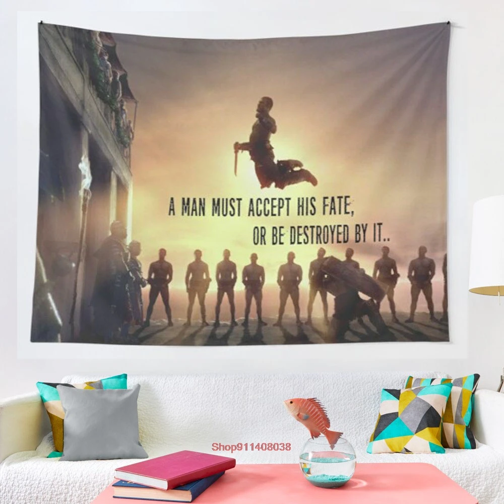Tapisserie Murale Suspendue Avec Citation Spartacus Tapis De Sorcellerie Imprime Mandala Pour Salon Chambre A Coucher Dortoir Maison 21 Aliexpress