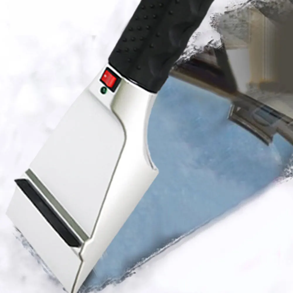 12V Heatable автомобильная лопата для уборки снега двойного использования автомобильного прикуривателя Снежная Лопата автомобильный скребок для снега