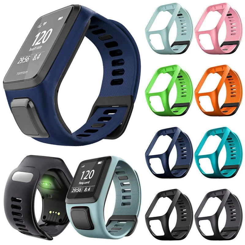 

Practical Wrist Band Strap for TomTom 2 3 Runner Spark Music High Quality Casual Soft Silicone Replacement Bracelet Watch band