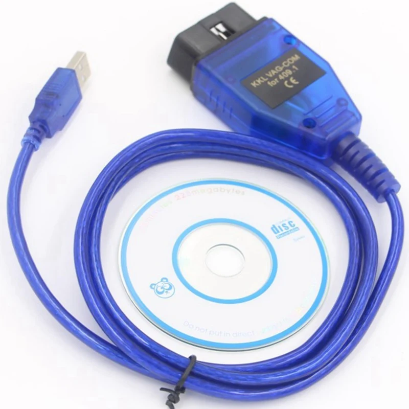 VAG-COM 409,1 Vag Com 409Com vag OBD2 Диагностический Кабель USB сканер инструмент сканирования интерфейс для сиденья - Цвет: NB