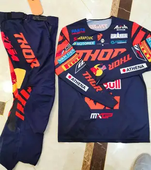 

2020 Factory Racing Team Motorcycle Jersey And Pants Top ATV BMX Moto Motocross Gear Set MX Jersey Set