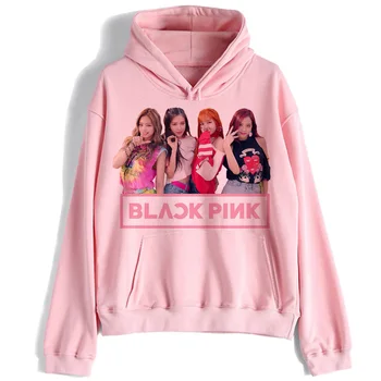 

BLACKPINK Hoodie Women Hip Hop Hooded Kpop Sweatshirt Album Clothes Kill This Love Hooded Female Jennie Rose Lisa Jisoo Warm