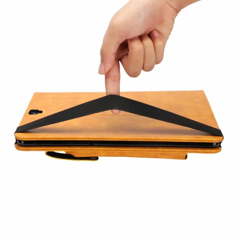 Фолио-держатель для карт, чехол для планшета для samsung Galaxy Tab S3, SM-T820, SM-T825, 9,7 дюймов, кожаный защитный чехол-подставка с карандашом+ ручка