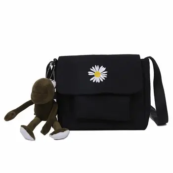 

Casual Bags Shoulder Messenger Bag Women Practical Fashion Portable Small Daisy Canvas Shoulder Bags