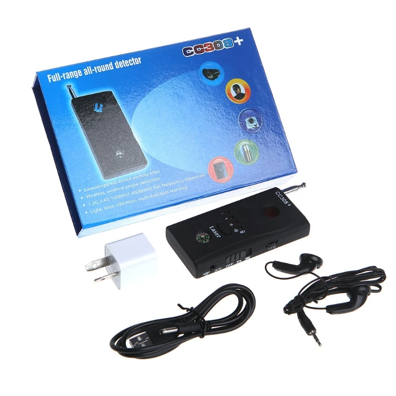 

Anti-Spy Finder Hidden Camera GSM Audio Bug Detector GPS Signal Lens RF Tracker LX9A