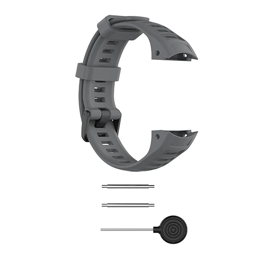 Силиконовый браслет для Garmin instinct сменный ремешок аксессуары для часов Регулируемый ремешок дышащий спортивный браслет - Цвет: Gray