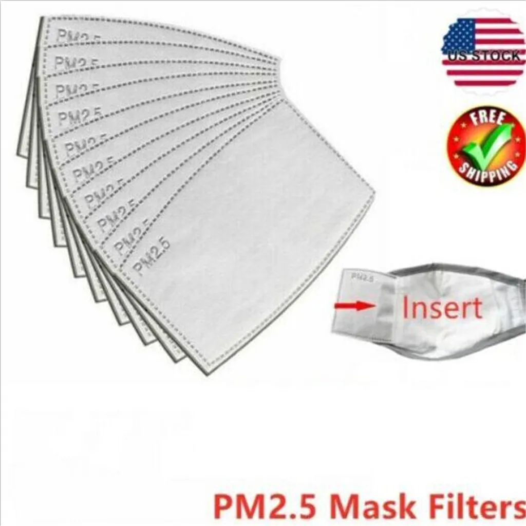 

50x PM2.5 Disposable Dustproof Mask Gasket Pad Replacement 5 Layer Mask Pad Mat