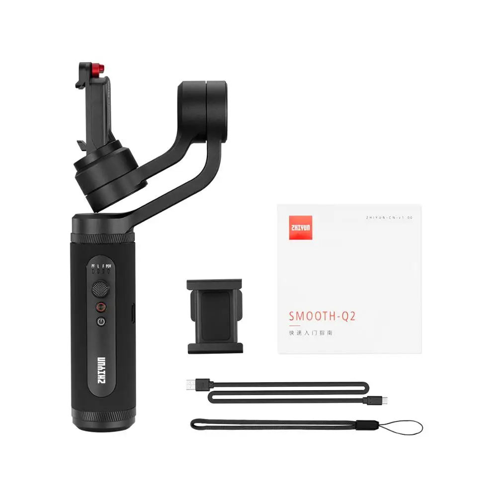 ZHIYUN Official SMOOTH Q2 Phone Gimbal 3-Axis Pocket-Size Handheld Stabilizer for Smartphone iPhone Samsung HUAWEI Xiaomi Vlog
