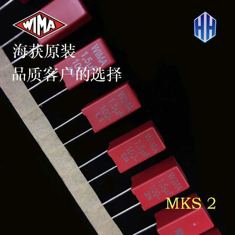 20 шт. RED WIMA MKS 2 1,5 мкФ 100VDC 1500NF K 10% 155/100V MKS 2D041501M00K100 горячая Распродажа MKS 1.5U100V 155