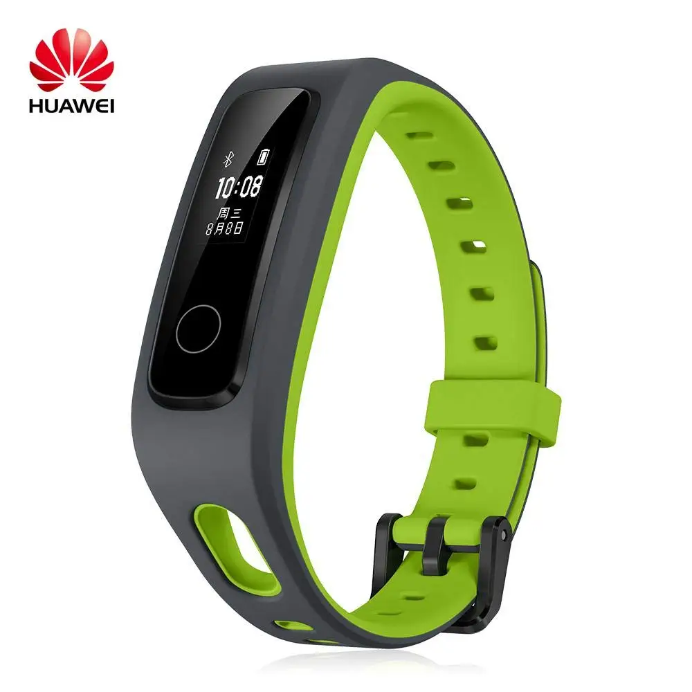 HUAWEI Honor Band 4 смарт-браслет бегущая версия все-в-одном фитнес-трекер gps мульти-спортивный режим - Цвет: Зеленый
