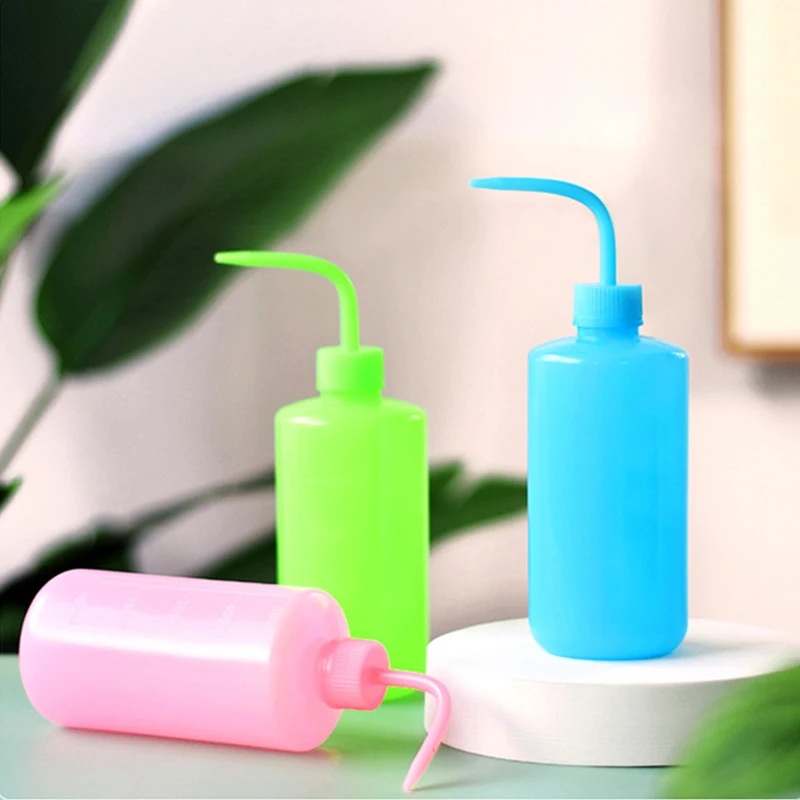 250/500ml Watering Pot Long Curved Transparent Water Bottle Liquid Container Spray Bottle Kettle 1 Pcs watering can