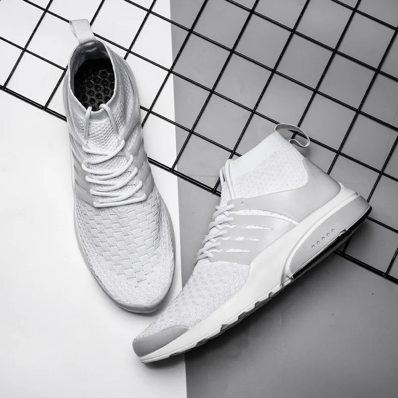 New Style Mesh wa zi xie Men's Breathable Spring And Summer Running Men Casual Fly Woven MEN'S SHOES Q1909