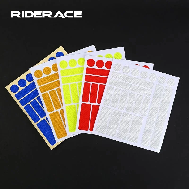 Reflective Tape Bicycle Adhesive Stickers Safety Decals Fluorescent