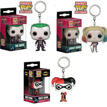 

POP Suicide Squad Harley Quinn KeyChain Accessories figures model toy gifts Collection