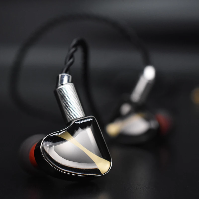 OSTRY KC10 Hi Fi аудио двойные динамические (10 мм + 7 мм) наушники мониторы IEM с 2