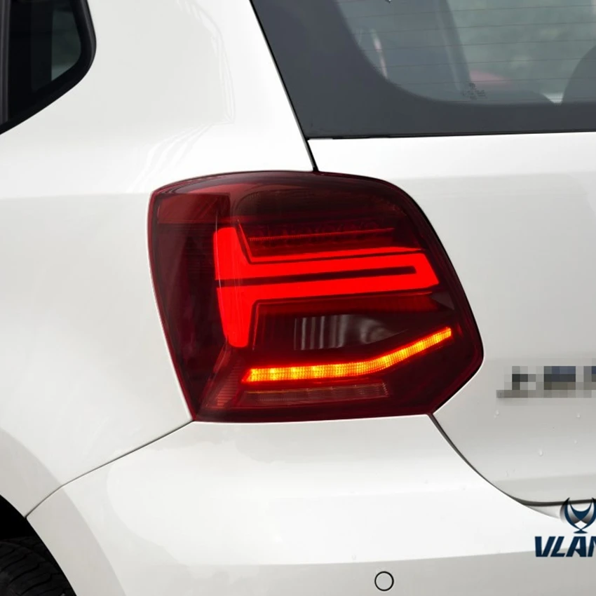 VLAND завод для задний габаритный фонарь автомобиля для Polo светодиодный задний фонарь 2011 2012 2013 с поворотным сигналом с последовательным индикатором