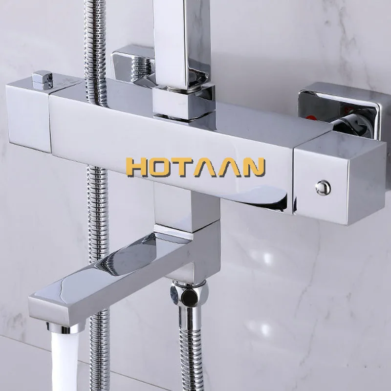 Free Shipping Wall Mounted Two Handle Thermostatic