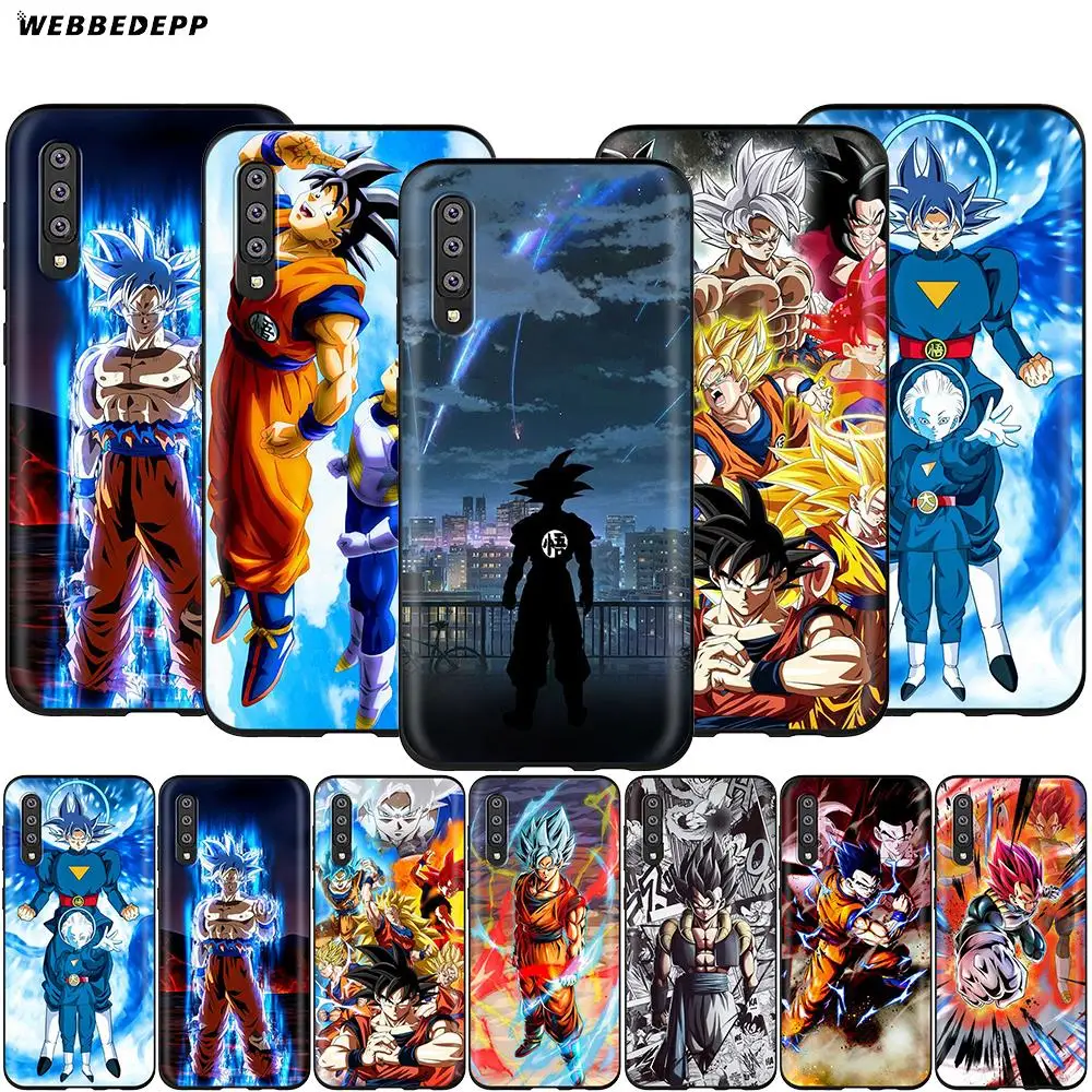 Webbedepp Dragon Ball Z DBZ Goku чехол для samsung Galaxy S7 S8 S9 S10 Edge Plus Note 10 8 9 A10 A20 A30 A40 A50 A60 A70