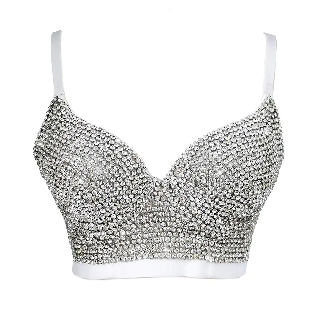 rhinestone bustier top