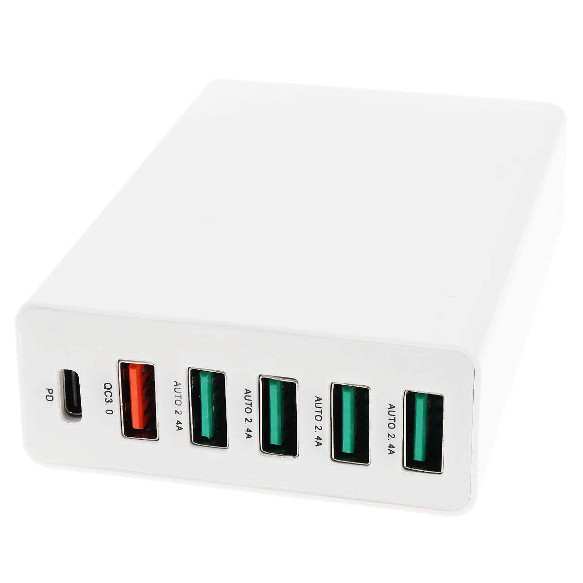 60 Вт USB Quick Зарядное устройство адаптеры 3,0 настольная зарядная станция зарядное устройство с 6-Порты и разъёмы для мобильного телефона
