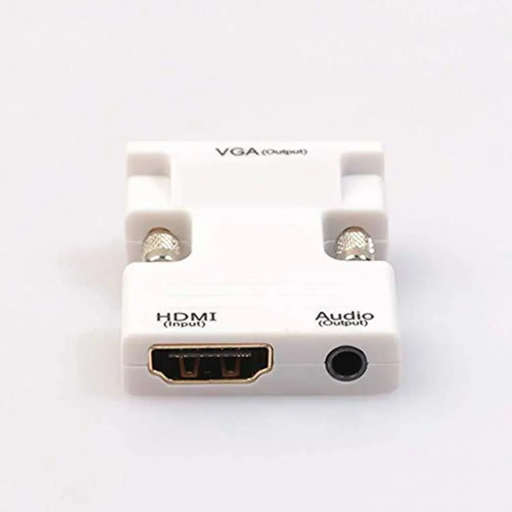 Портативный мини Hdmi в Vga с аудио питанием адаптер 1080P цифровые аналоговые и видео