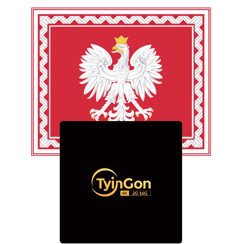 TyinGon Android tv box Поддержка польский iptv поддержка 2020 Новый XXX EPG без канала фильмов |