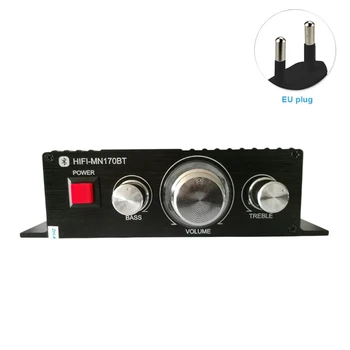

Audio Led Home Theater 50Wx2 Volume Adjustment Aluminum Alloy Bluetooth 4.2 HiFi Stereo Treble Wireless Power Amplifier Bass