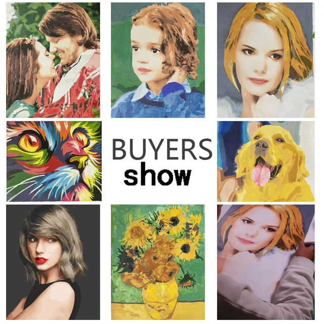 Gorgeous Paint By Numbers Family Portrait View in 4K Gorgeous Paint By Numbers Family Portrait View in 4K