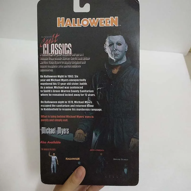 Светодиодный фонарь в виде тыквы Майкла Майерса на Хеллоуин Kotobukiya Horror John Carpenter's Laurie Strode, модель игрушки, куклы