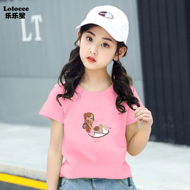 Fashion Girls Shirts 2020 Summer Cool Short Sleeve T Leisure Aesthetic Tshirt Tops Cute Shirt|Tees| AliExpress
