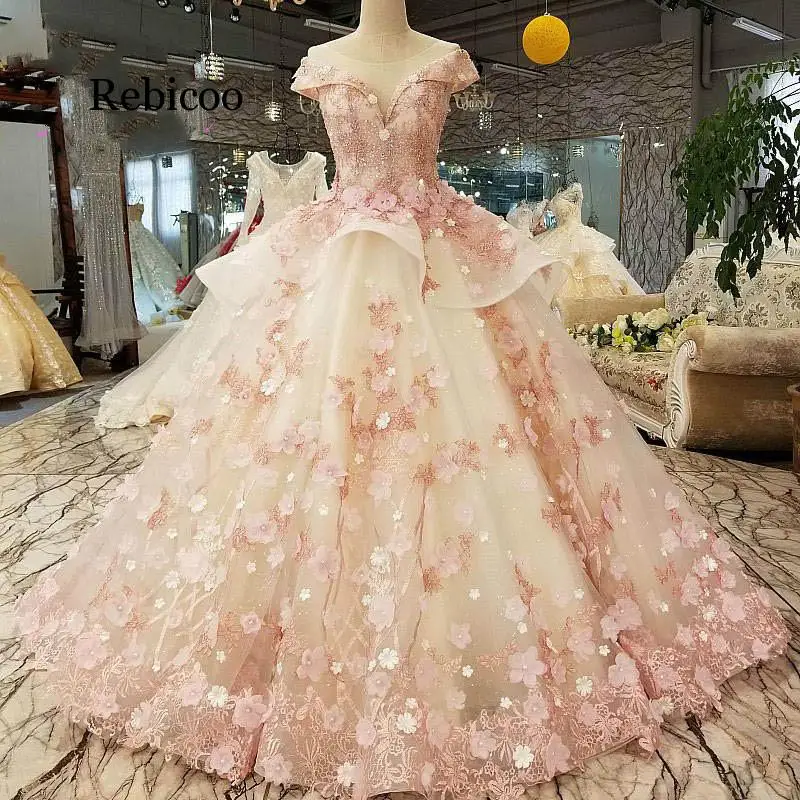 Rebicoo Dress Special Gowns Fast Shipping Ball Women's Modest Bridals Vintage Gown
