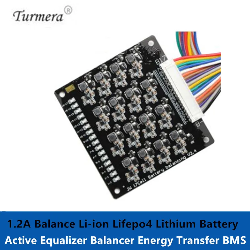 

1.2A 2S-17S Balance Li-ion Lipo Lifepo4 LTO Lithium Battery Active Equalizer Balancer Energy Transfer BMS 3S 4S 6S 7S 10S 16S