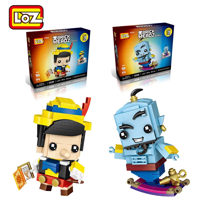 LOZ-Blocks-MINI-Puppet-Building-Blocks-Aladdin-Genie-Brick-Heads-Figure-Assemblage-DIY-Block-Set-Toys (1)