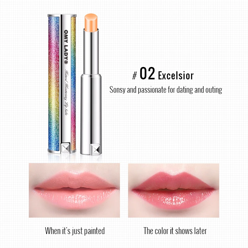 OMY LADY Heat discoloration Lip Balm Beewax Moisturizing Nourishing Lip Plumper Lip Lines Natural Extract Makeup Lipstick