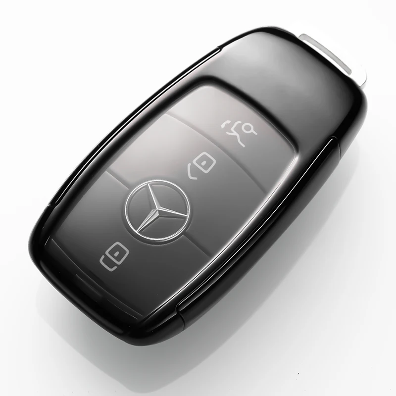 Для Benz A/C/E/S класс CLSCar чехол для ключей брелок защитный хром ТПУ чехол для ключа автомобиля чехол для пульта дистанционного управления