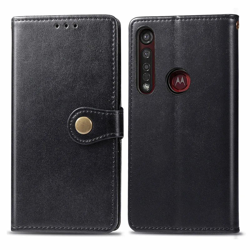 Чехол для Motorola Moto G8 Plus 6 3 Роскошный чехол-бумажник из искусственной кожи защитный