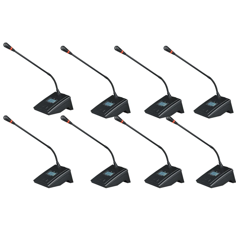 Профессиональный беспроводной микрофон UHF 8-channel Регулируемая частота динамический экран дисплей KTV конференции вокальный микрофон