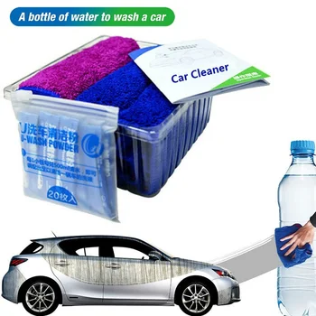 

16PCS Powder Car Wash Shampoo Universal Cleaning Car Shampoo Multifunctional Cleaning Tools Car Soap Powder Towel Washing Tools