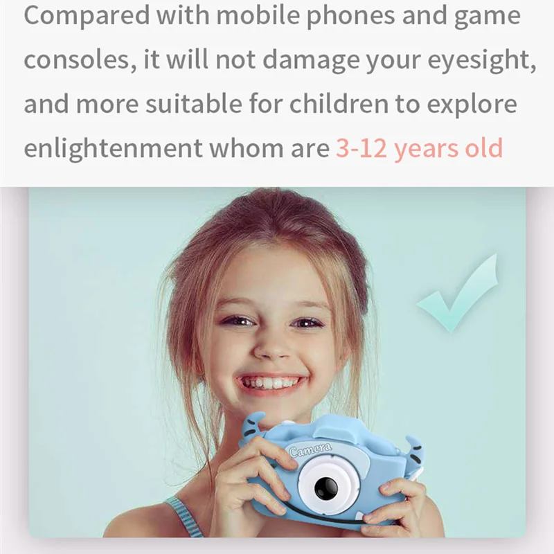 Mini Camera Kids Digital Camera Cat Toy HD For Kids Educational Toy Children's Toys For Boy Girl digital camera