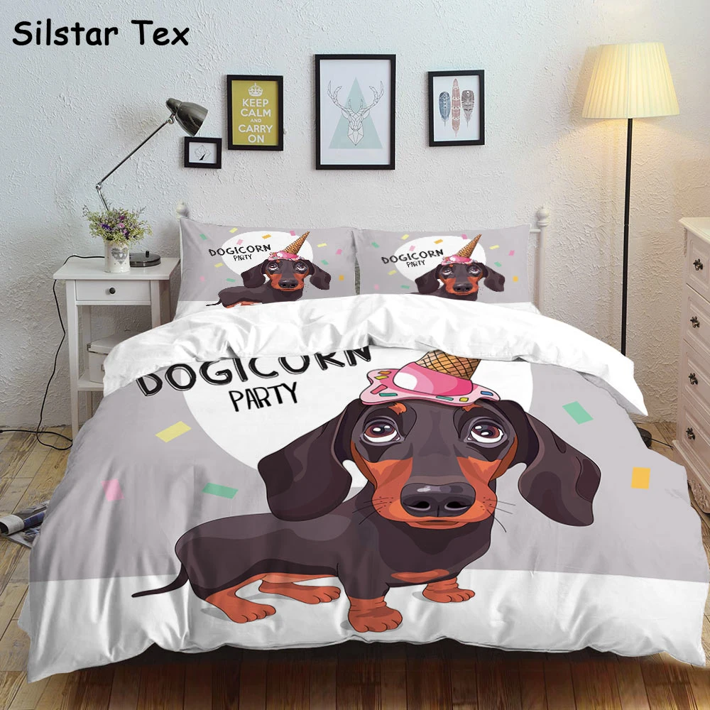 Комплект пододеяльников Silstar Tex с мультяшными собаками-когтями комплект из 3