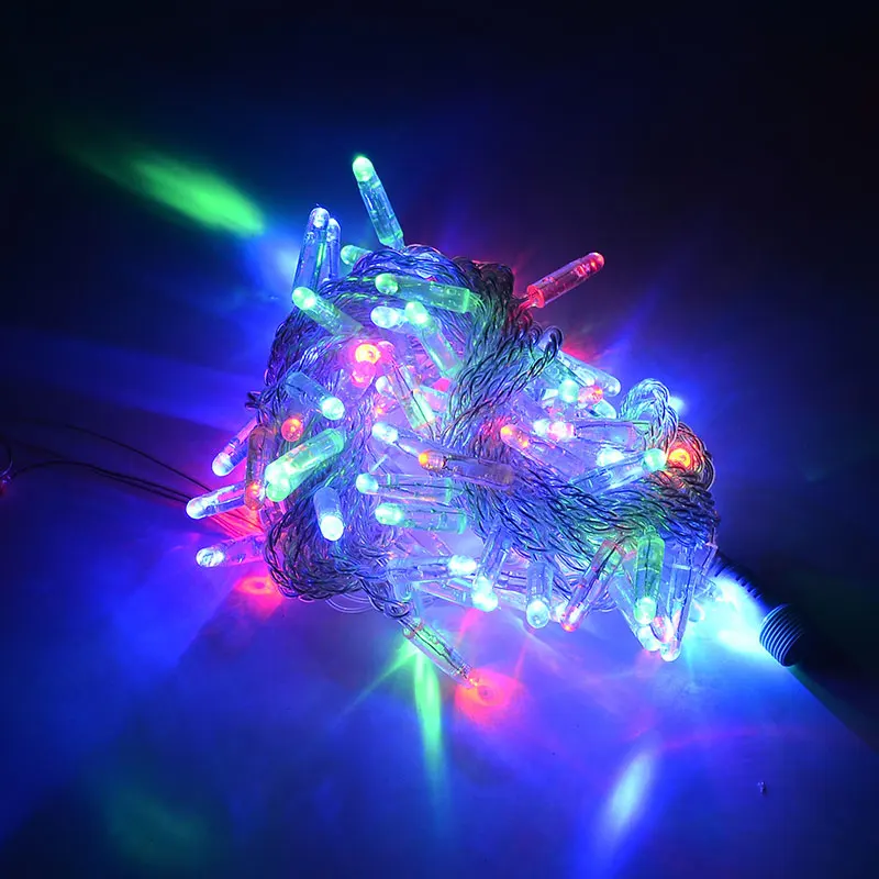 RGB 32,8фт длина открытый светодиодный светильник хорошее качество светильник на цепочке декор для двора Рождественский светильник s string navidad праздничный светильник ing - Испускаемый цвет: RGB